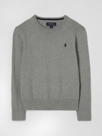 Gebreide pullover met labelstitching van Polo Ralph Lauren Teens Wit - 2