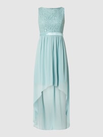 Vokuhila Cocktailkleid mit Pailletten-Besatz von Jake*s Cocktail Grün - 34