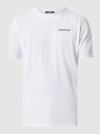T-shirt met logoprint  van Denham Wit - 4