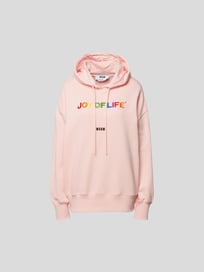 Oversized Hoodie mit Statement-Stitching von MSGM Rosa - 17