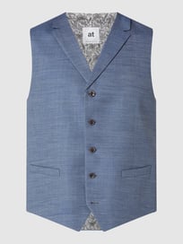 Weste aus Schurwollmischung Modell 'Orazio' von Atelier Torino Blau / Türkis - 28