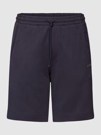 Shorts mit Label-Detail Modell 'Headlo' von BOSS Green Blau / Türkis - 30