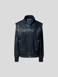 Lederjacke mit Stehkragen von Kenzo Blau / Türkis - 20