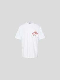 Oversized T-Shirt mit Prints von MSGM Weiß - 31