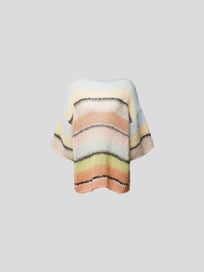Strickkleid mit Streifenmuster von Maiami Braun - 12