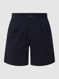 High waist korte chino met stretch, model 'Salfronalf' van ECOALF Blauw / turquoise - 8