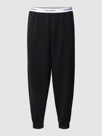 PLUS SIZE Sweatpants mit Logo-Bund Modell 'Jogger' von Calvin Klein Underwear Plus Grau / Schwarz - 12