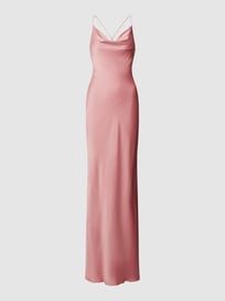 Abendkleid mit Wasserfall-Ausschnitt von Unique Rosa - 31