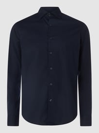 Slim Fit Business-Hemd aus Popeline  von Fil Noir Blau / Türkis - 8