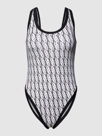 Badpak met all-over label van Calvin Klein Underwear Wit - 6