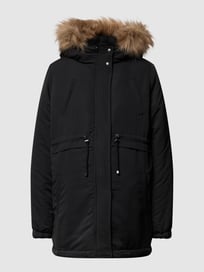 Zwangerschapsparka met tunnelkoord, model 'JESSA SHORT PARKA' van Mamalicious Grijs / zwart - 35