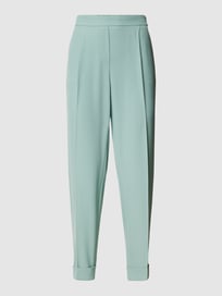Hose mit Bundfalten von Jake*s Collection Grün - 42