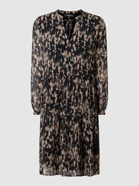 Kleid aus Chiffon von Montego Grau / Schwarz - 34
