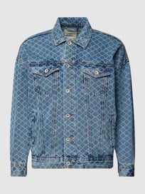Jeansjacke mit Allover-Muster Modell 'COREY' von Redefined Rebel Blau / Türkis - 8