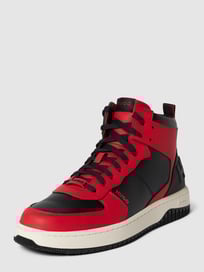 High top sneakers in two-tone-stijl, model 'Kilian' van HUGO Rood - 19