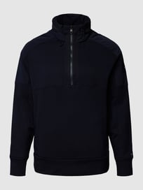 Sweatshirt mit Logo-Stitching Modell 'COTTON TOUCH MIX MEDIA' von Tommy Hilfiger Blau / Türkis - 35