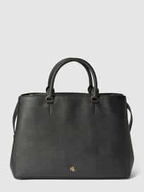 Shopper aus Leder Modell 'Hanna' von Lauren Ralph Lauren Grau / Schwarz - 32