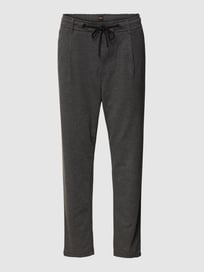 Tapered Fit Lounge-Hose aus Viskose-Mix Modell 'Skay' von BOSS Orange Grau / Schwarz - 6