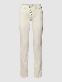 Jeans met labeldetail, model 'MALIBU' van Buena Vista Grijs / zwart - 38