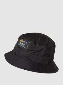 Fischerhut mit Logo von Alpha Industries Grau / Schwarz - 42