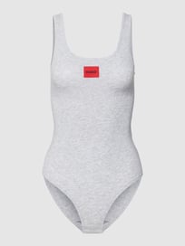 Body met labelpatch, model 'Bodysuit Red Label' van HUGO Groen - 16