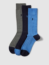 Sokken met labelstitching in een set van 3 paar van Polo Ralph Lauren Underwear Blauw / turquoise - 15