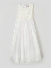 Kommunionskleid aus Taft und Tüll von Une Hautre Couture Weiß - 18