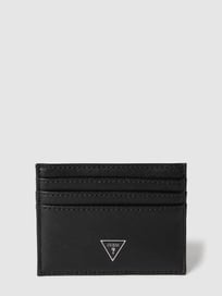 Kartenetui mit Label-Detail von Guess Grau / Schwarz - 24