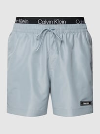 Zwembroek met elastische band met logo van Calvin Klein Underwear Grijs / zwart - 36