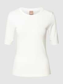 T-Shirt mit Label-Print Modell 'Eventsa' von BOSS Weiß - 6