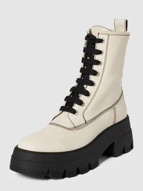 Schnürboots mit Label-Details von Marc O'Polo Weiß - 11