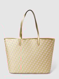 Shopper mit Allover-Muster Modell 'COLLINS 36' von Lauren Ralph Lauren Gelb - 4