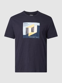 PLUS SIZE T-shirt met motiefprint van S.Oliver Plus Blauw / turquoise - 18