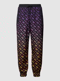 Sweatpants met logomotief, model 'LAME' van BOSS Oranje - 3