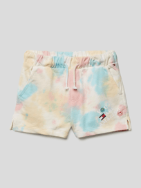 Sweatshorts im Batik-Look von Tommy Hilfiger Teens Weiß - 46