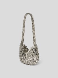 Pochette im Metallic-Look von Paco Rabanne Grau / Schwarz - 26