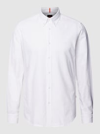 Regular fit vrijetijdsoverhemd met button-downkraag, model 'Rickert’ van BOSS Orange Wit - 14
