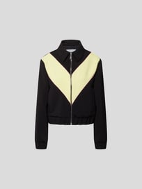 Sweatjacke mit Kontraststreifen von MSGM Grau / Schwarz - 1