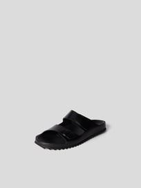 Pantoletten aus Leder von Officine Creative Grau / Schwarz - 4