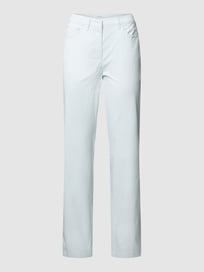 Broek in 5-pocketmodel, model 'GRETA' van Zerres Blauw / turquoise - 12