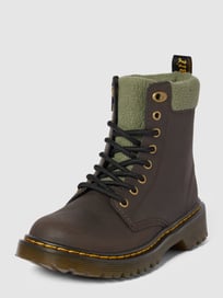 Veterlaarzen met labeldetails, model 'Collar' van Dr. Martens Bruin - 16