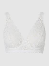 Bralette van kant, model 'Moments' van Hanro Wit - 43