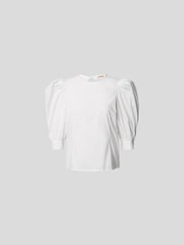 Bluse mit Schnürung von Custommade Weiß - 6