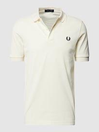 Poloshirt met logostitching, model 'PLAIN' van Fred Perry Wit - 21