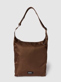 Handtas met labelpatch, model 'Emmi' van Marc O'Polo Bruin - 44