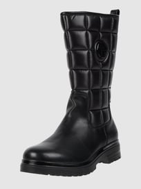 Boots in Leder-Optik von Tom Tailor Grau / Schwarz - 8