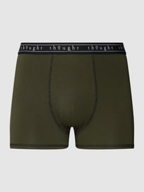 Boxershort met streepmotief, model 'Michael Bamboo' van Thought Groen - 10