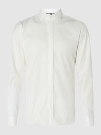 Slim Fit Smokinghemd aus Baumwolle von Eterna Weiß - 6