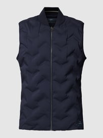 Steppweste mit Label-Patch Modell 'Hybrid' von Fynch-Hatton Blau / Türkis - 29