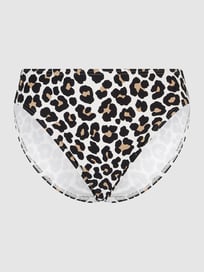 Bikini-Hose mit Leopardenmuster  von MICHAEL Michael Kors Weiß - 37
